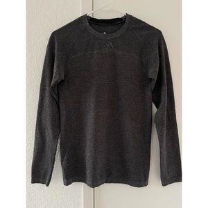 Adidas Gray Long Sleeve Spandex Top